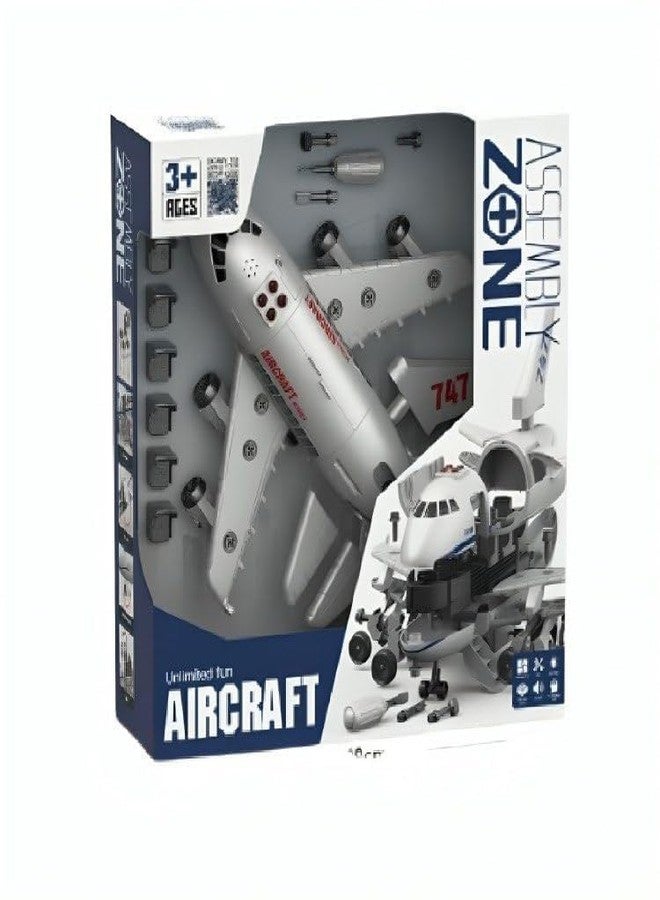 Brighterbee Large Passenger Airplane Turning Tools Lights Sounds Toy - Image 1